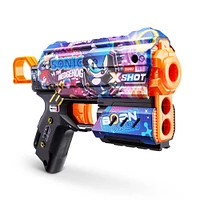Pistola XSHOT Skins Flux - Sonic il Riccio Skin (8 dardi) di ZURU