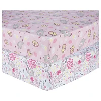 2 Pack Microfiber Sheets - Jungle Flowers