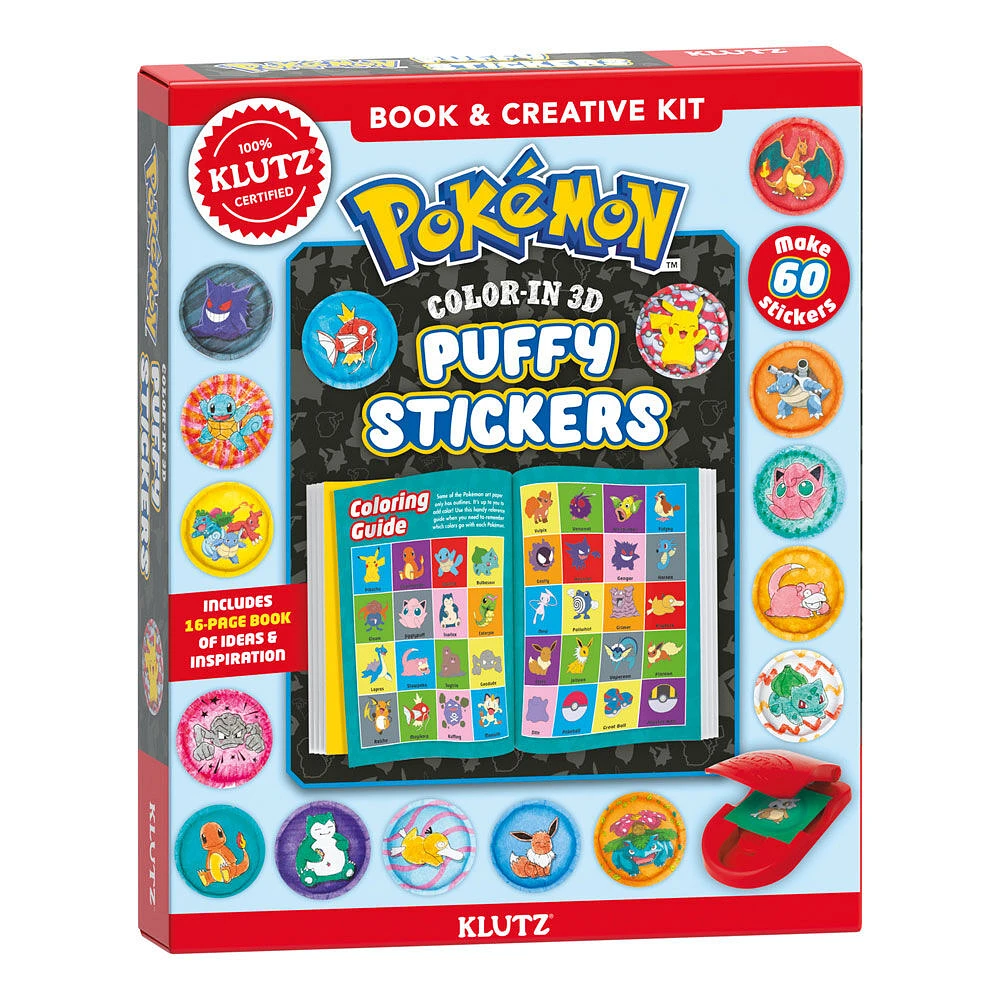 Pokémon Color-In 3D Stickers - English Edition