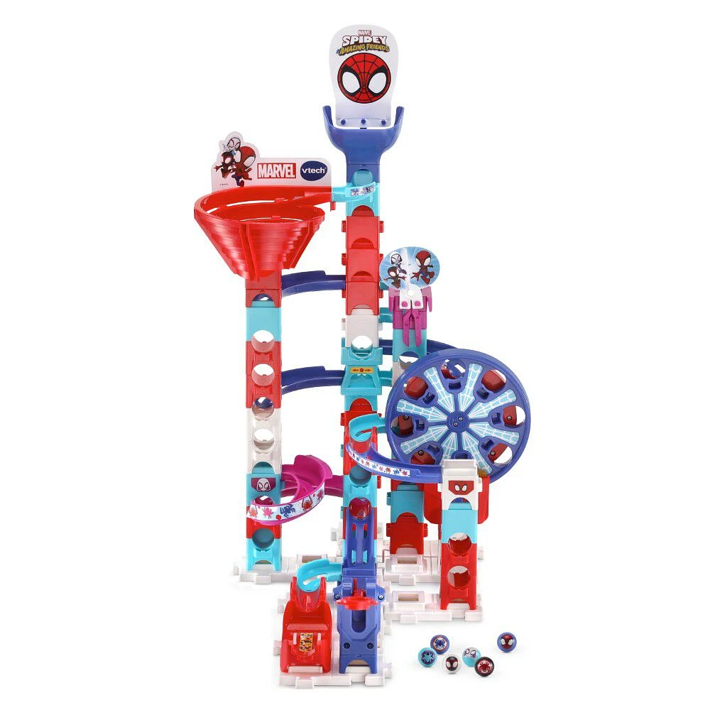 VTech Spidey and His Amazing Friends Marble Rush Circuit Équipe Spidey en action !