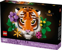 LEGO Art The Fauna Collection - Tiger,  DIY Set for Adults 18+ - New Home Housewarming Gift - 31217