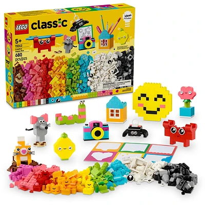 LEGO Classic Creative Happy Box Building Toy Set - Building Blocks Toy for Kids, Boys and Girls - 11042