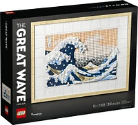 LEGO Art Hokusai - The Great Wave 31208 Building Kit; Japanese Wall Decor or Hobby Gift for Art Lovers and Adults (1,810 Pieces)