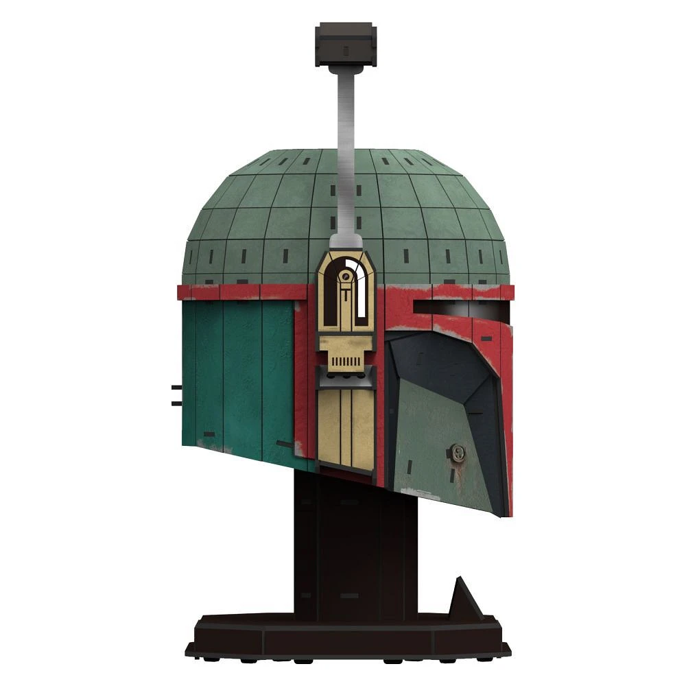 4D Build, Star Wars Mandalorian Boba Fett Helmet, 3D Paper Model Kit, 100 Piece Paper Model Kit