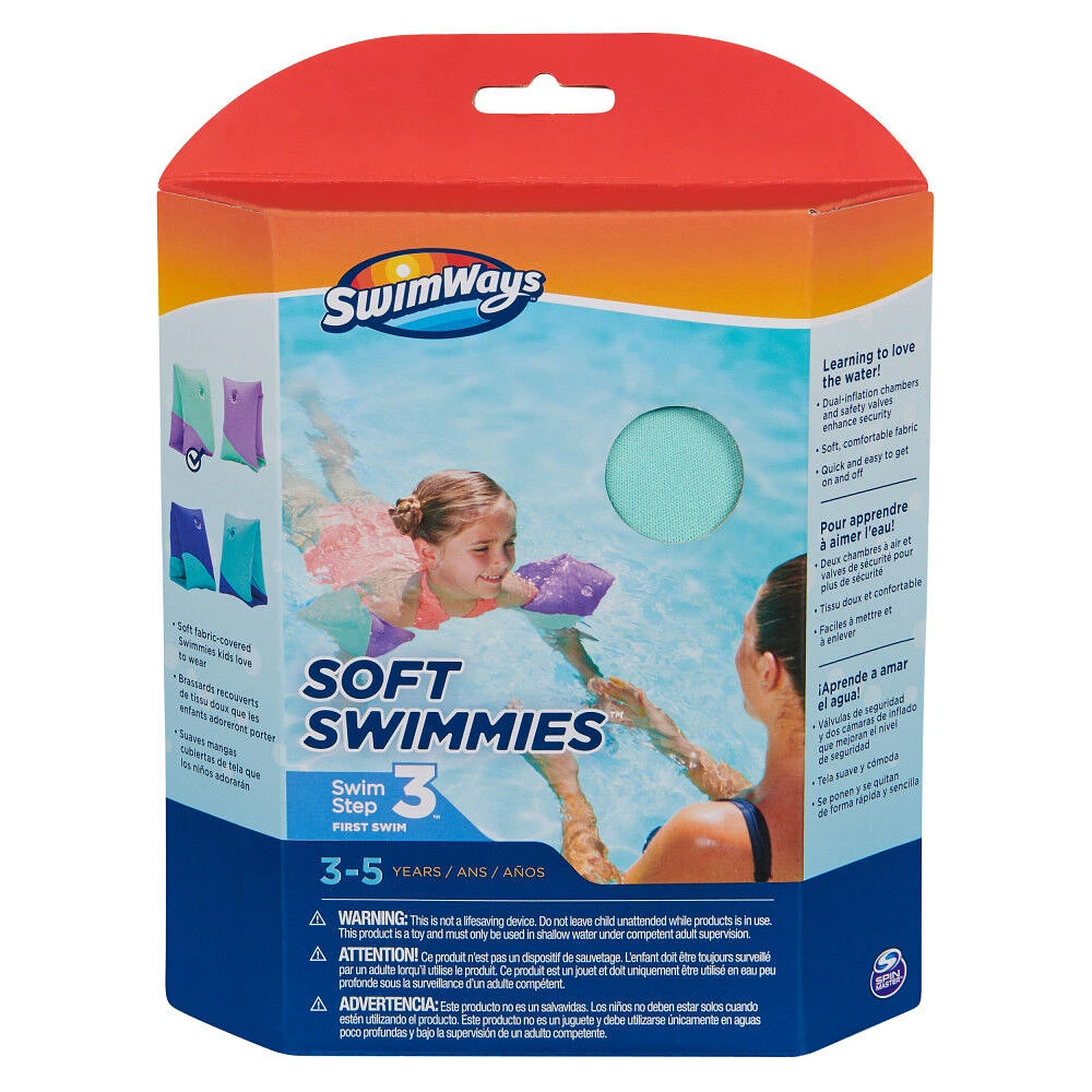 Swimways, Brassards souples pour petits enfants, bouées de piscine et brassards souples gonflables pour l'apprentissage de la nage, accessoires de piscine