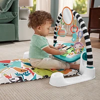 Fisher-Price Glow and Grow Kick & Play Piano Gym Baby Playmat with Musical Learning Toy