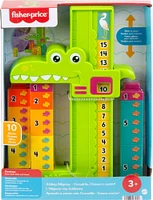 Fisher-Price Adding Alligator Educational Toy with 10 Stacking Blocks for Preschool Kids