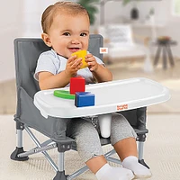 Bright Starts Pop ‘N Sit Portable Booster Seat - Grey