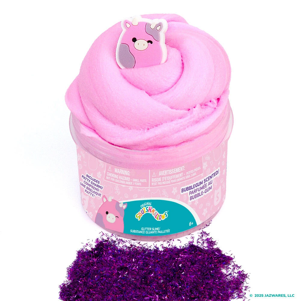 Original Squishmallows Patty the Cow Cloud Slime, Bubblegum Scented