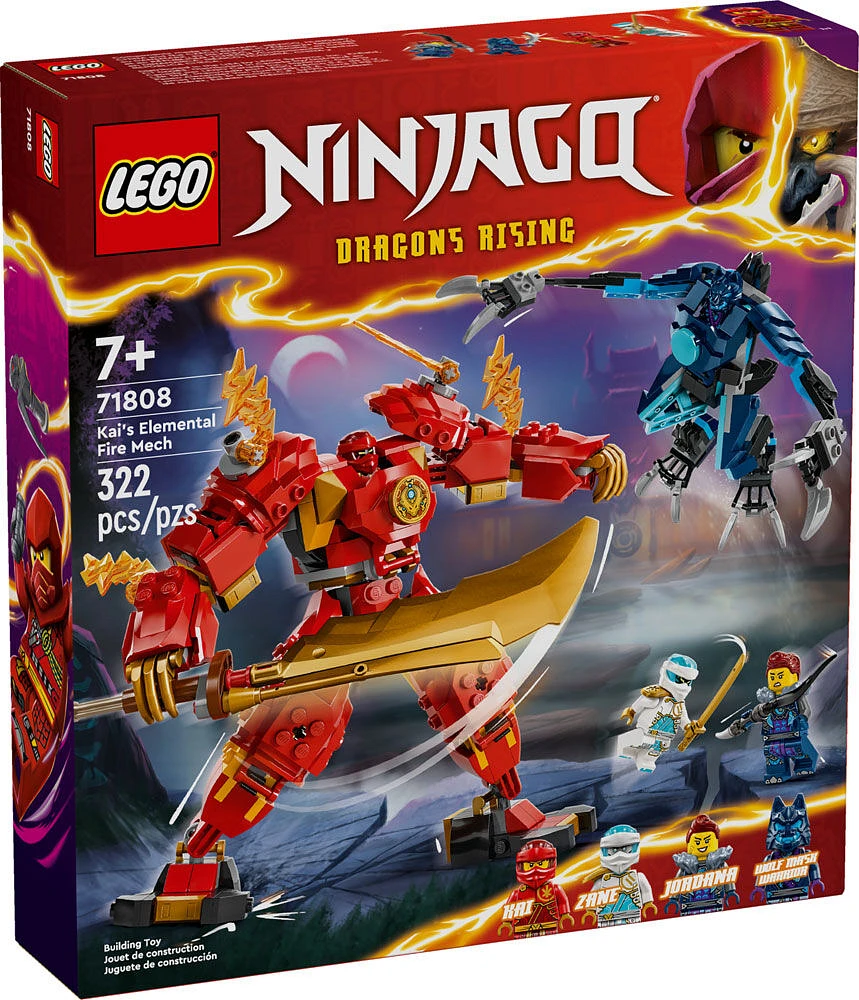 LEGO NINJAGO Le robot de feu élémentaire de Kai 71808