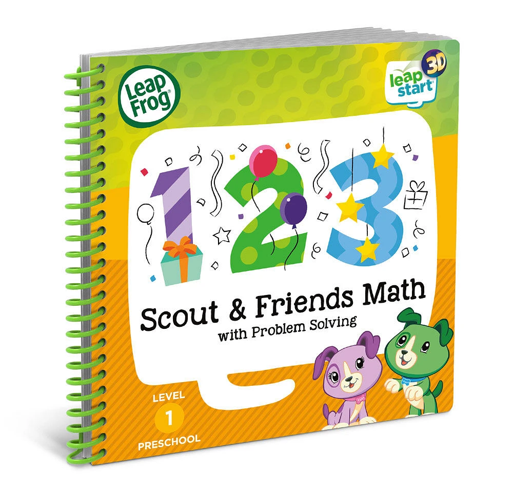 LeapFrog LeapStart Preschool (Level 1) Scout & Friends Math with Problem Solving Activity Book - English Edition