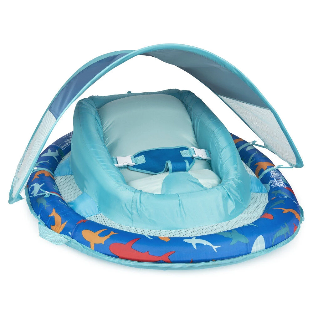 Swimways Sun Canopy Inflatable Infant Spring Float, Shark Design