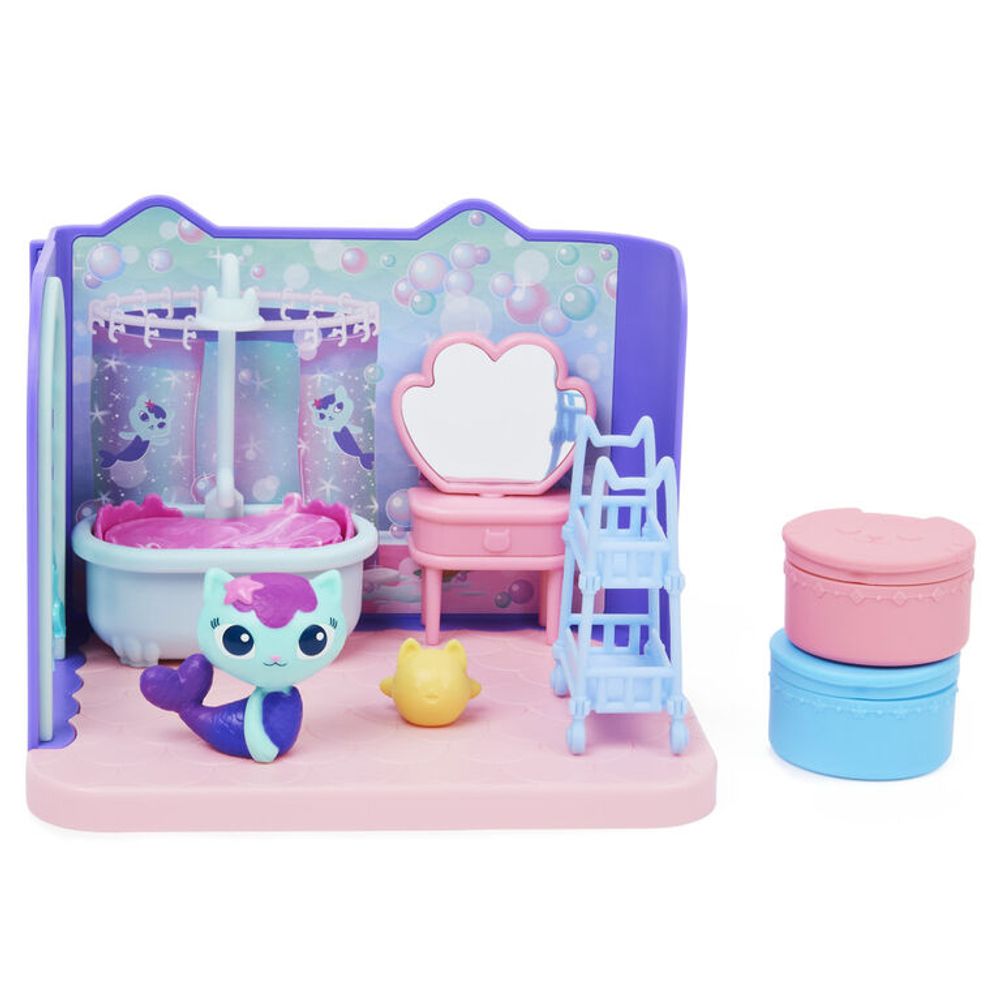  Gabby's Dollhouse, Purrfect Dollhouse with 15 Pieces including  Toy Figures, Furniture, Accessories and Sounds, Kids Toys for Ages 3 and up  : Toys & Games