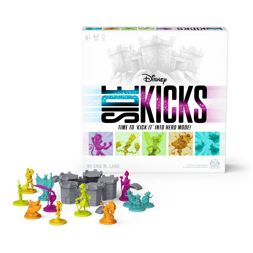 Disney Sidekicks, Jeu de société de stratégie coopérative avec figurines sculptées personnalisées