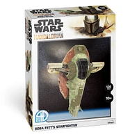 4D Build, Star Wars Mandalorian Boba Fett Starfighter, Maquette 3D en papier, 130 pièces