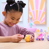 Hatchimals Alive, Hatch N' Stroll Playset avec poussette et 2 mini figurines dans des oeufs qui éclosent tout seuls