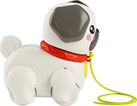 Fisher-Price FP Pets Walk-the-Pup Pug Baby & Toddler Pull Toy with Motion & Sounds