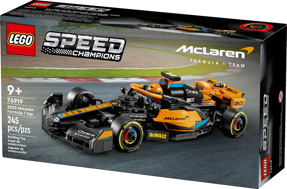 LEGO Speed Champions La voiture de course de Formule 1 McLaren 2023 76919