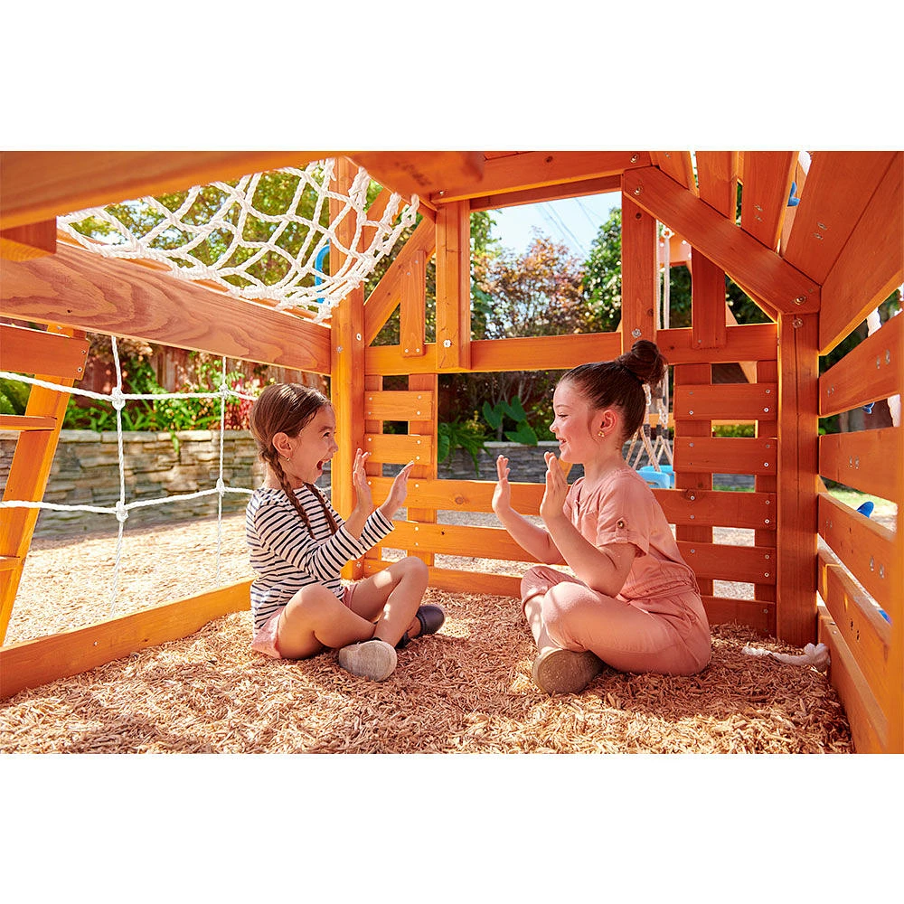 Real Wood Adventures Panther Peak Backyard Playset for Kids by Little Tikes