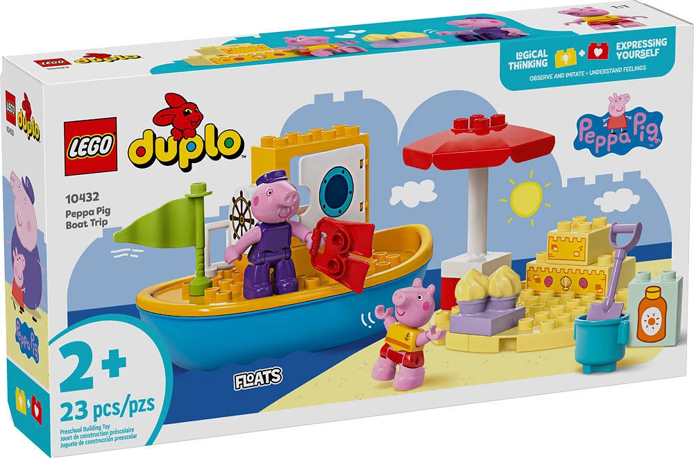 LEGO DUPLO Peppa Pig Boat Trip Toy Playset for Toddlers 10432