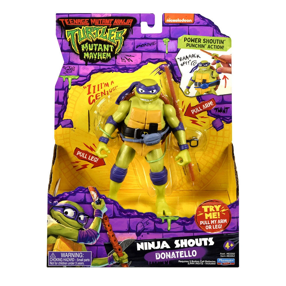 Teenage Mutant Ninja Turtles: Mutant Mayhem Donatello Deluxe Ninja Shouts Figure