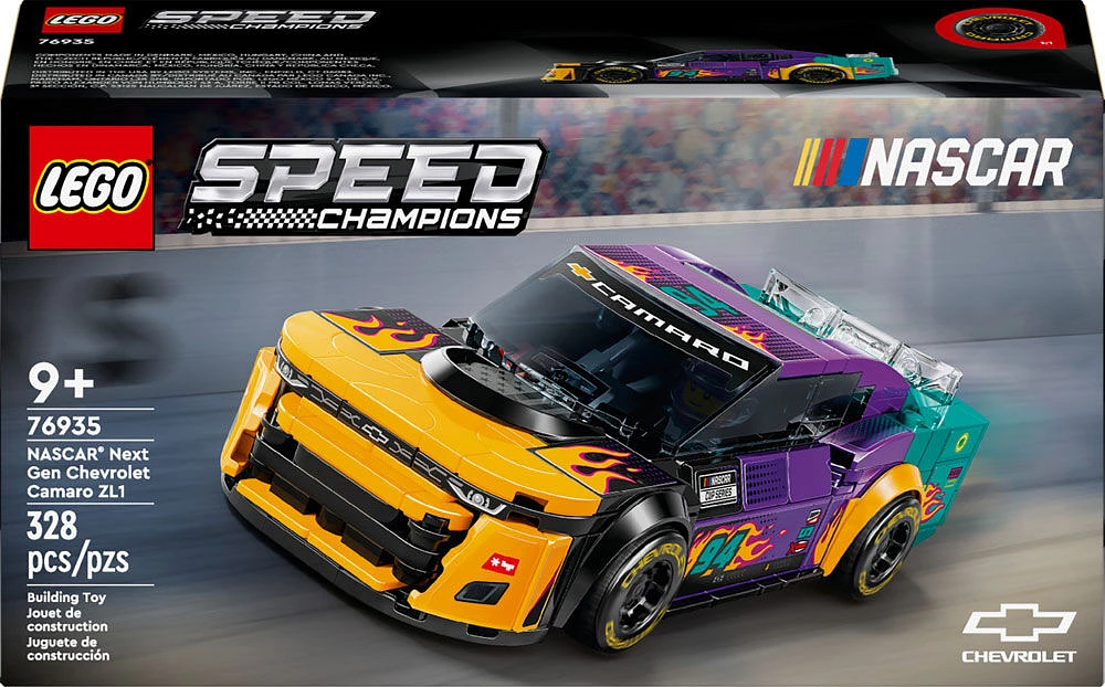 LEGO Speed Champions NASCAR Next Gen Chevrolet Camaro ZL1, Racing Car Gift, NASCAR Collectible, 76935