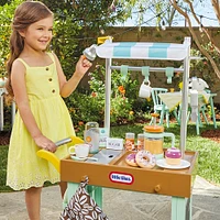 Little Tikes 2-in-1 Café Cart Pretend Food Cooking Toy Role Play Kitchen Playset for Multiple Kids and Toddlers