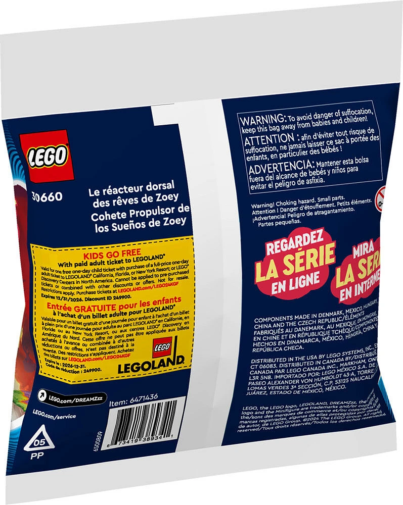 LEGO DREAMZzz Le réacteur dorsal des rêves de Zoey 30660