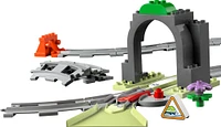 LEGO DUPLO Town Train Tunnel and Tracks Expansion Set - 10 Extra Pieces of Train Tracks - 10425