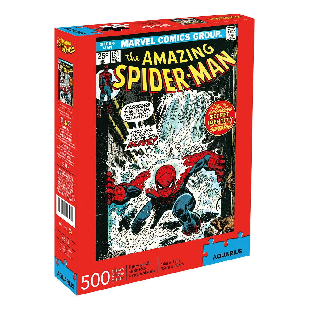 Marvel Spider-Man Cover 500 Piece Jigsaw Puzzle