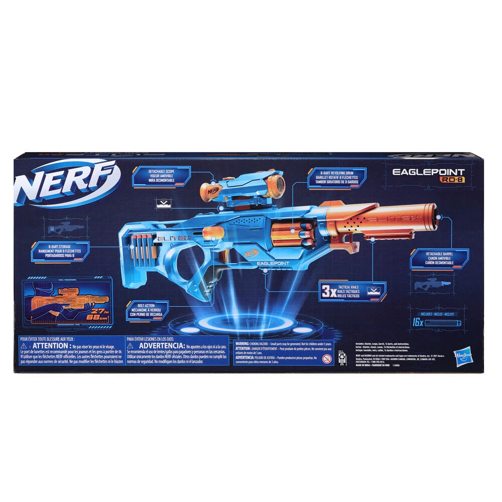 Nerf Elite 2.0 Eaglepoint RD-8 Blaster -- 8-Dart Drum