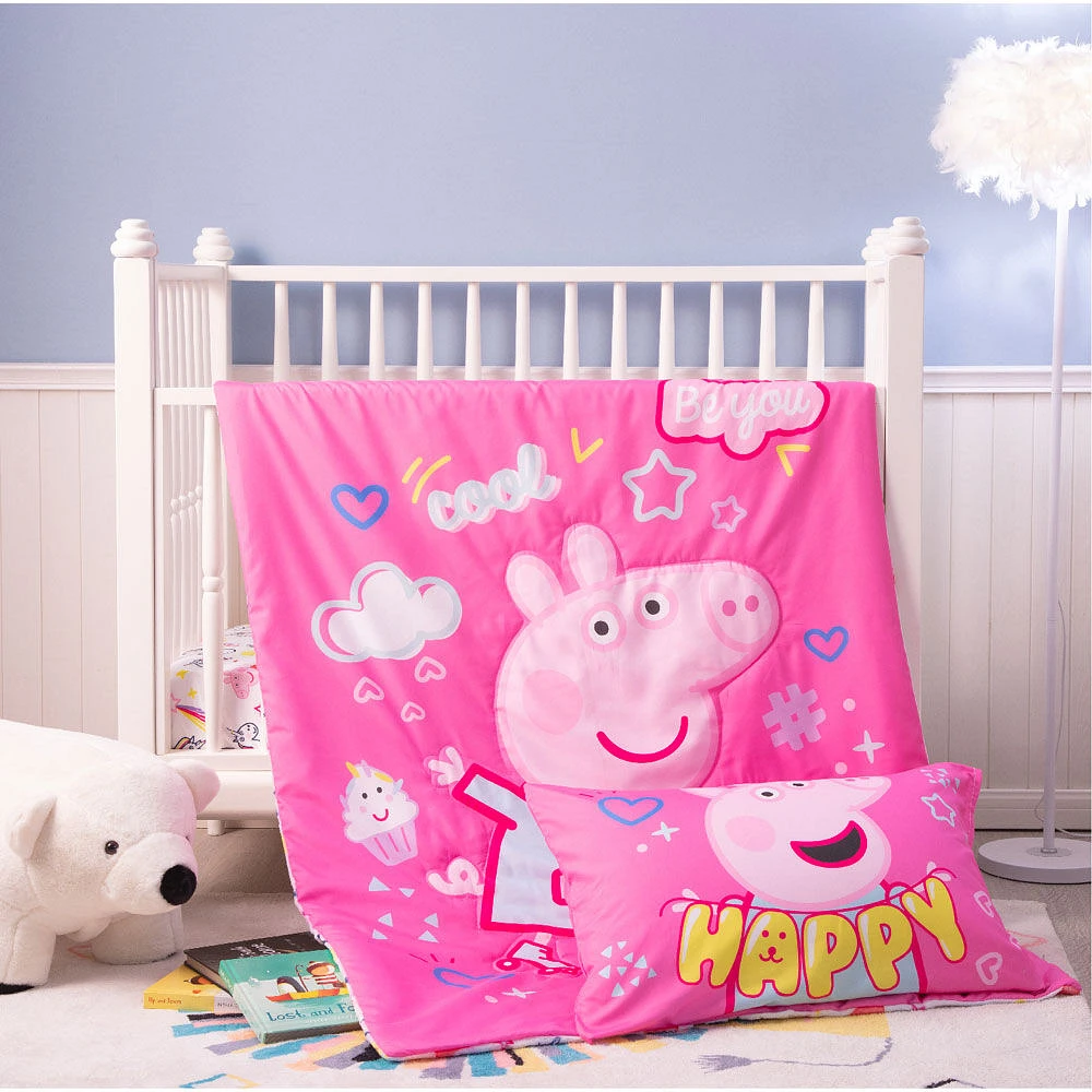 Peppa Pig 3-Piece Toddler Bedding Set
