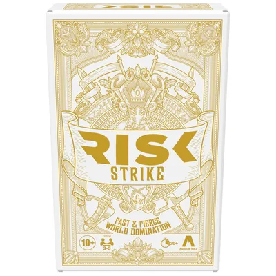 Risk Strike Cards and Dice Game, Quick-Playing Strategy Card Game for 2-5 Players