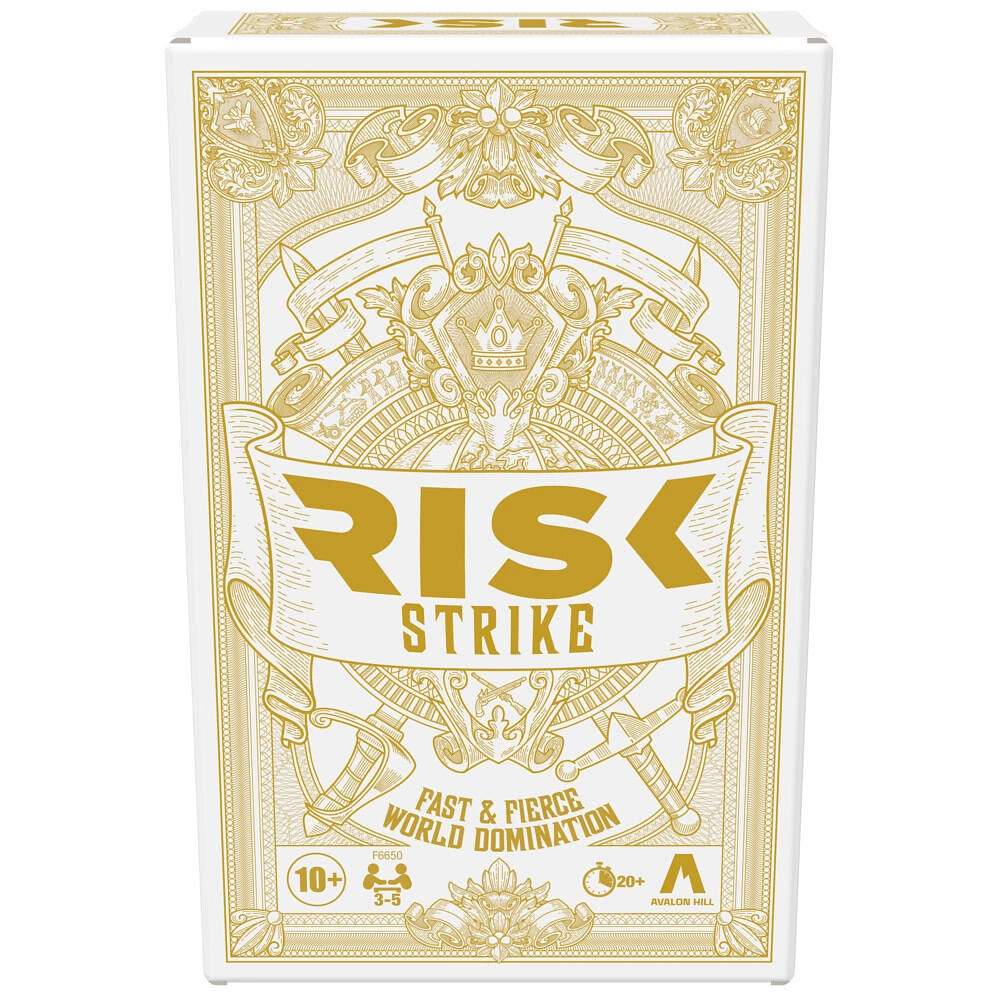 Risk Strike Cards and Dice Game, Quick-Playing Strategy Card Game for 2-5 Players