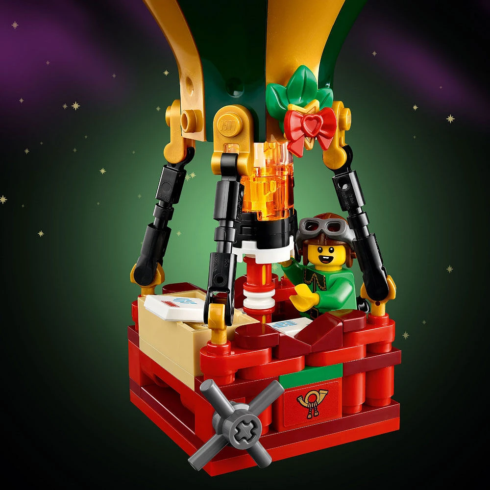 Ensemble de construction de décoration de maison de fêtes pour les adultes et les familles LEGO Icons Le bureau de poste du père Noël 10339