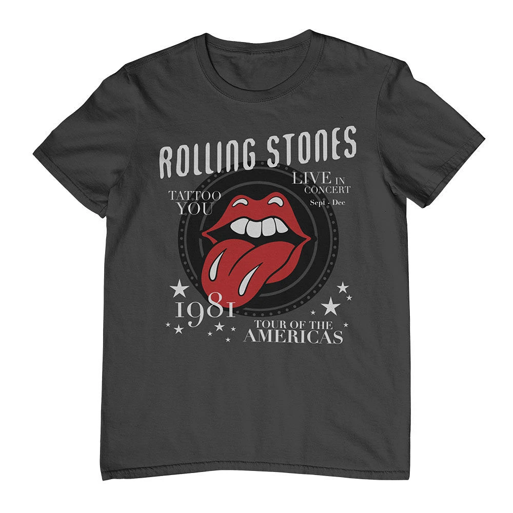 Rolling Stones- 1981 Tour of the Americas- T-Shirt gris