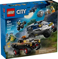 LEGO City La poursuite en voiture de police tout-terrain, Ensemble de jouet de véhicule pour 6 ans et plus 60449