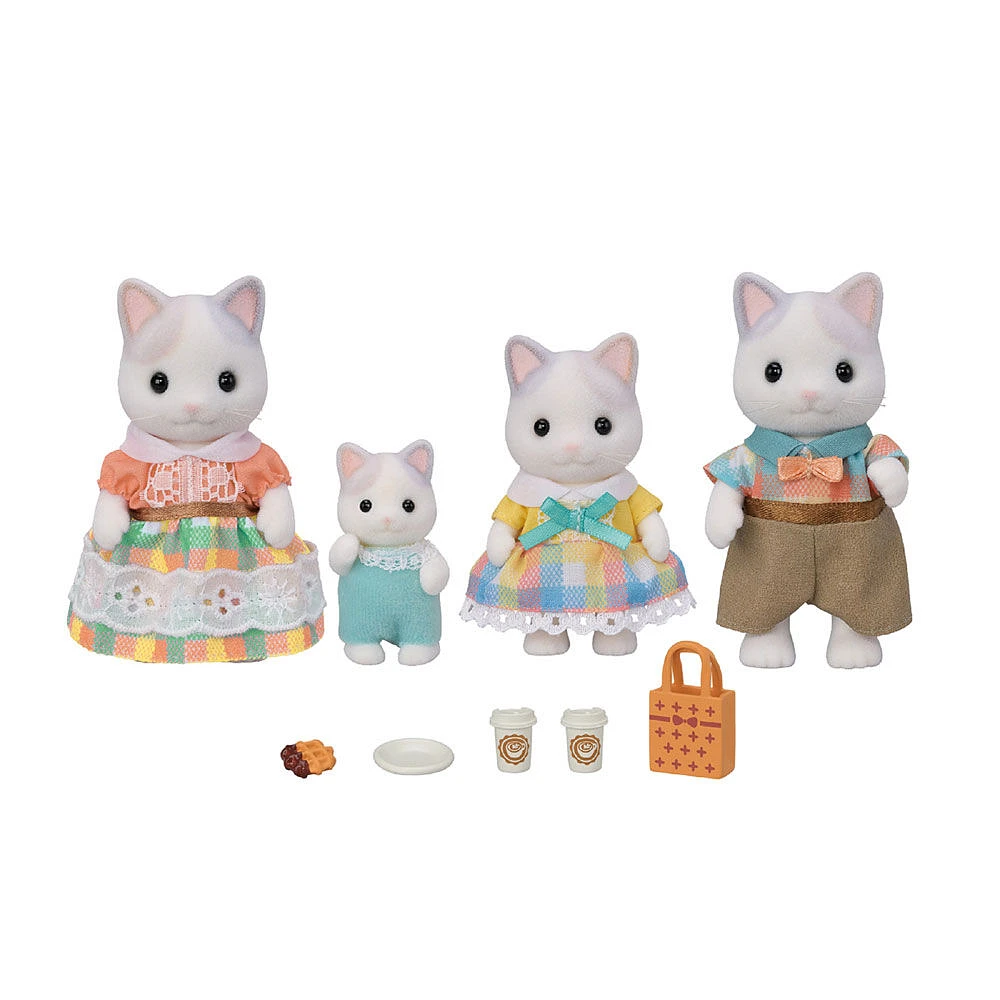 Calico Critters Latte Cat Family