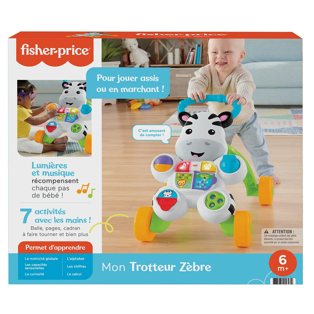 Fisher-Price Mon Trotteur Zèbre Parlant - Édition française