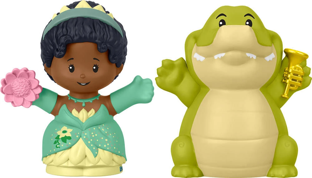 Disney Princess Tiana & Louis Little People Figure Set for Toddlers and Kids