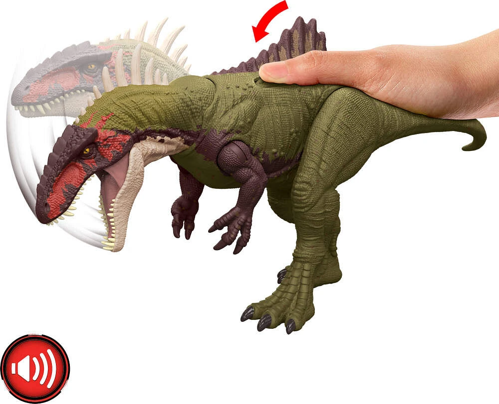Jurassic World Chaos Theory Battle Roarin' Becklespinax Dinosaur Action Figure