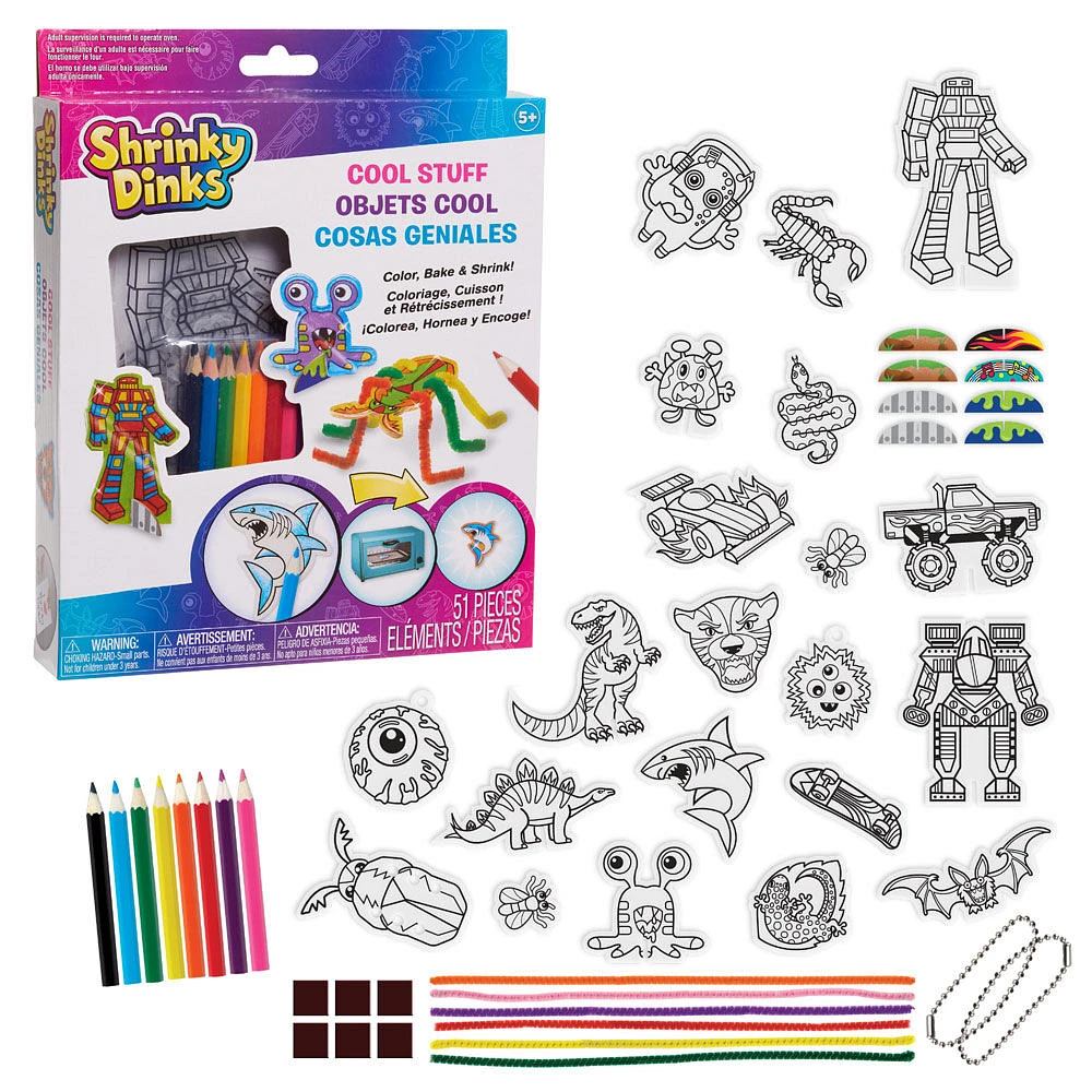 Shrinky Dinks Cool Stuff Activity Set, Kids Art and Craft Activity Set