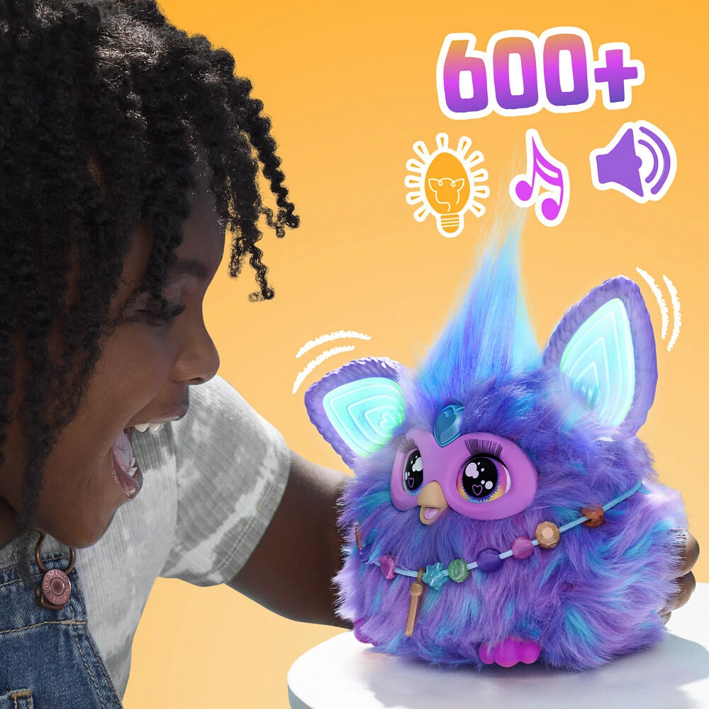 Furby Purple Interactive Plush Toy - English Version