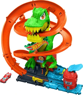 Hot Wheels Ville Échelle1:64 Coffret TRex Bataille de Feu