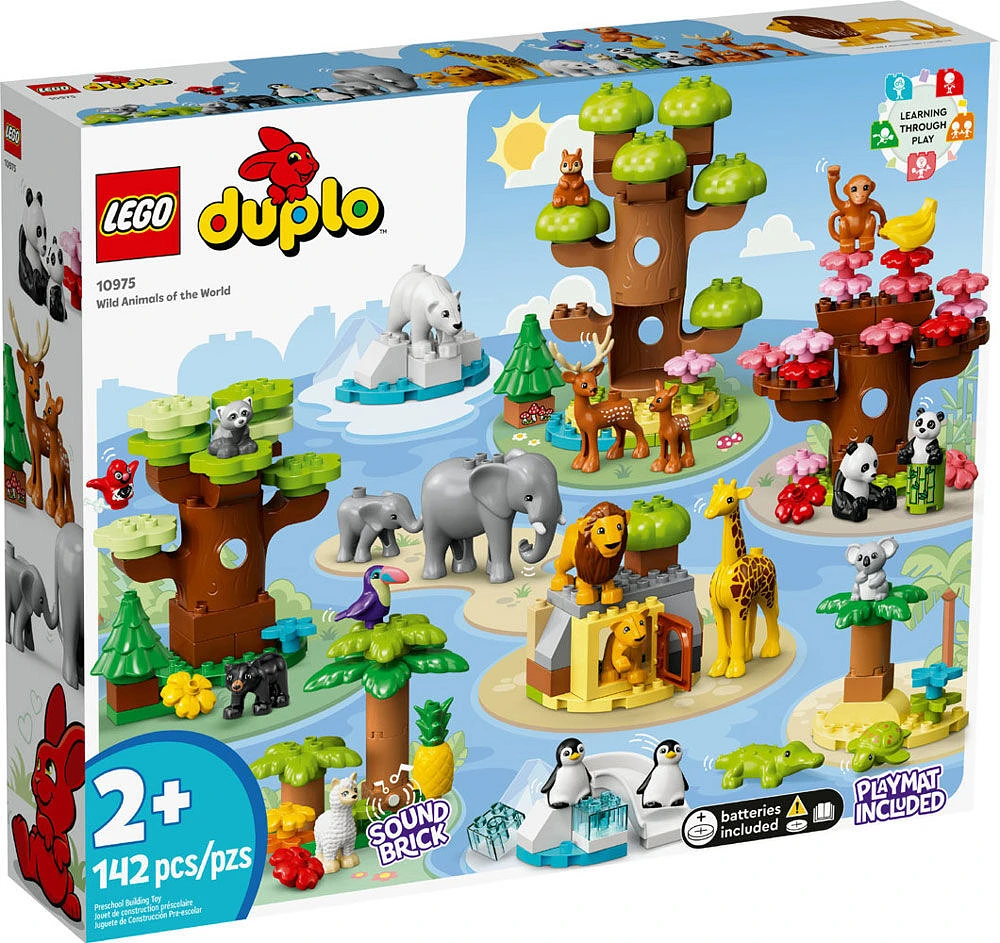 LEGO DUPLO Wild Animals of the World 10975 Building Toy (142 Pieces)