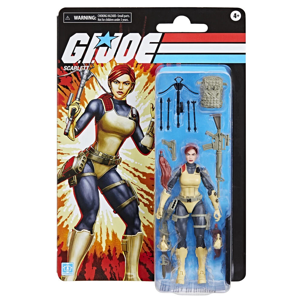 G.I. Joe Classified Series Retro Cardback, Scarlett Action Figure