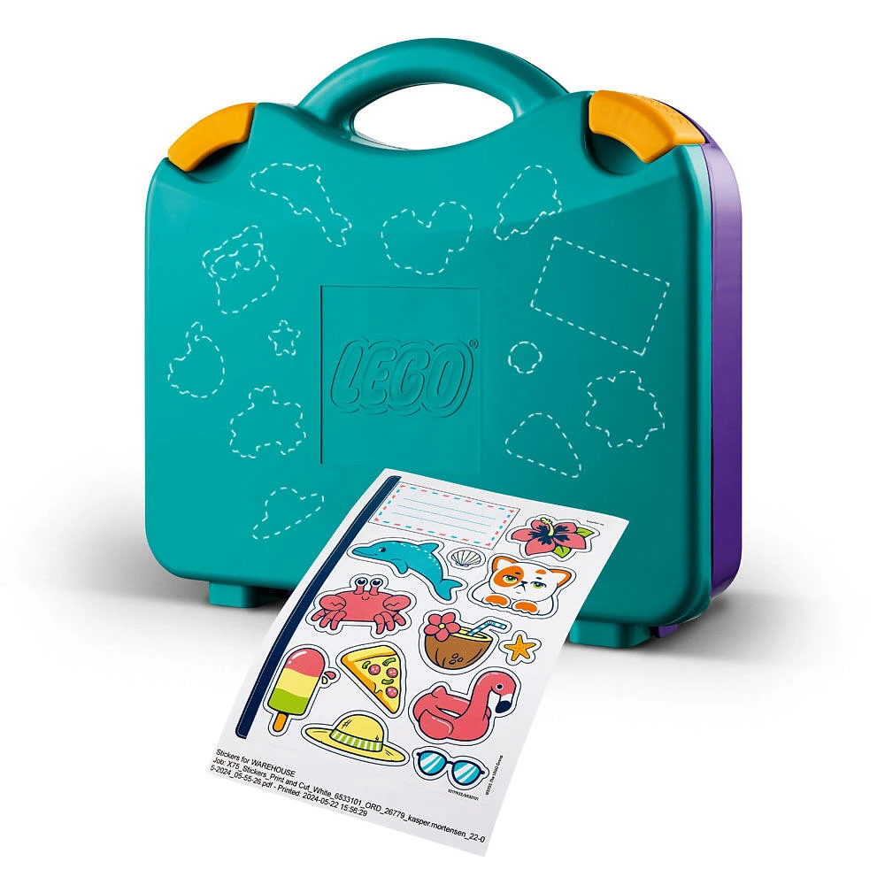 LEGO Friends La valise créative de plage et de voyage, Jouet à construire, Ensemble de jeu de simulation pour jeu de rôle 42672