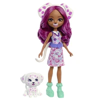 Enchantimals 2-in-1 Cat & Dog Doll with Pet Besties, Animal Toy with Fashion Accessories