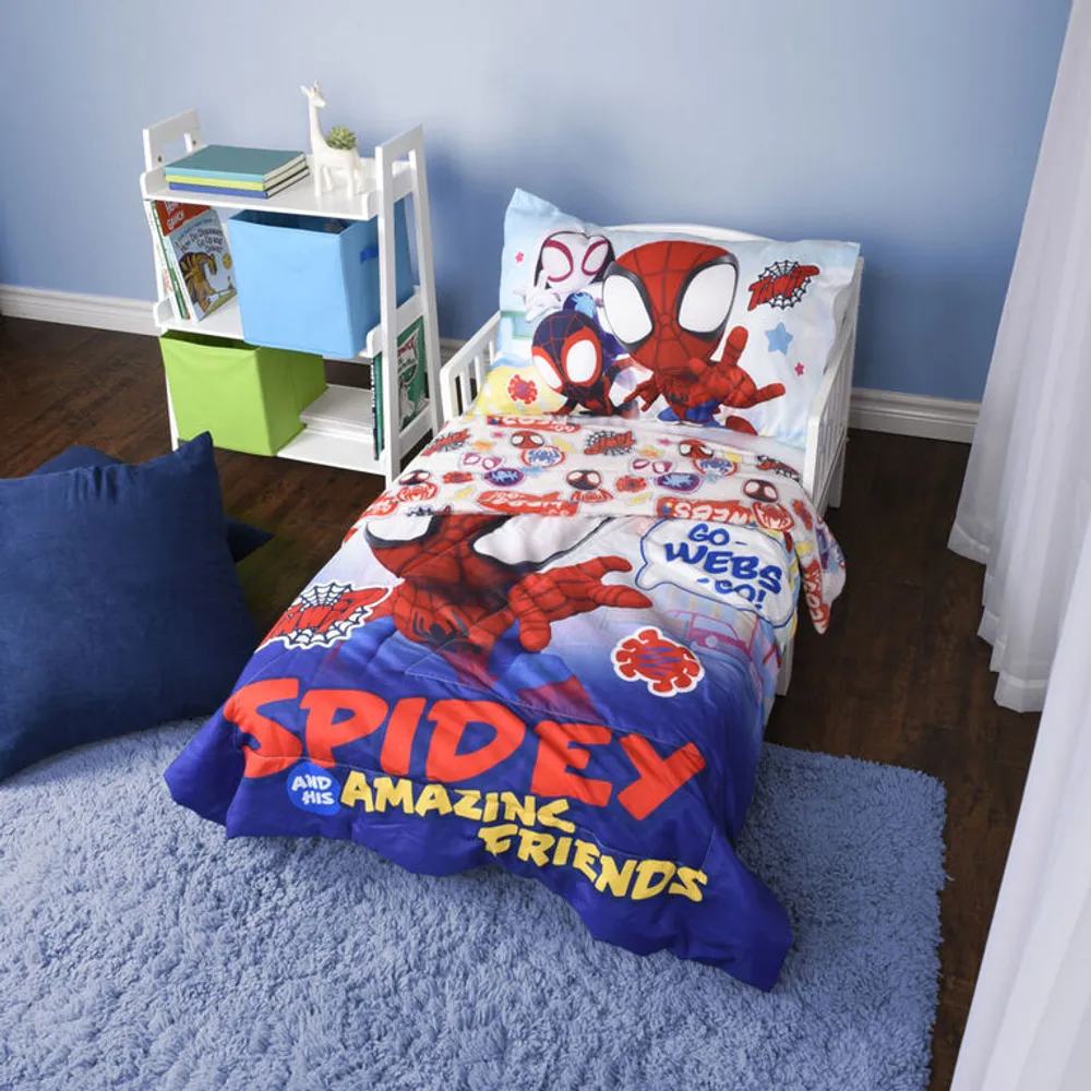 Nemcor Marvel Spidey and Friends 2-Piece Toddler Bedding Set
