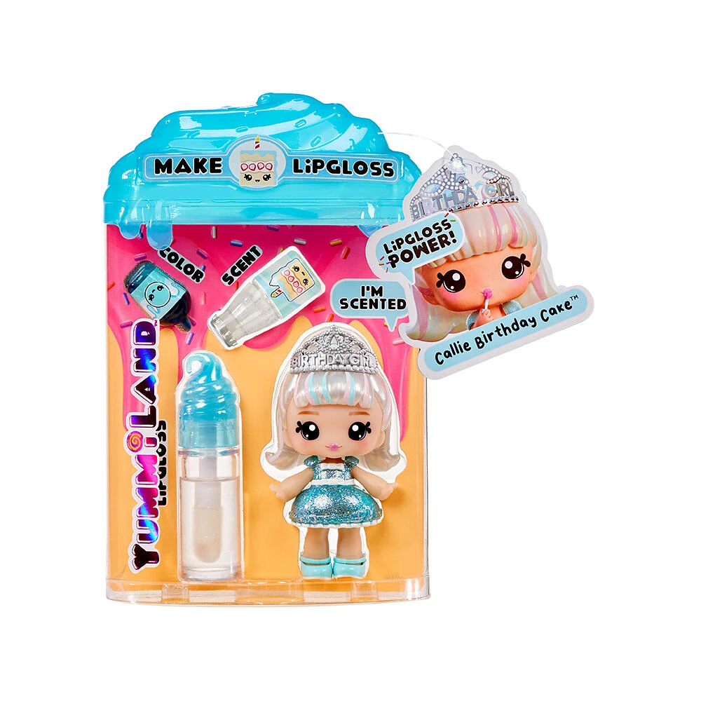 Yummiland Lipgloss Doll - Callie Birthday Cake